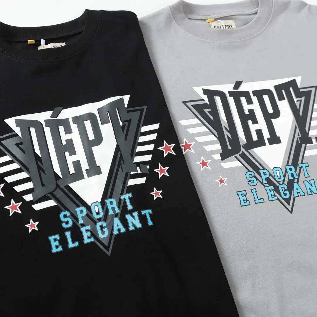 GALLERY.DEPT New Short Sleeve Model Number: 3295P110 Color: Black Gray Size: S M L XL